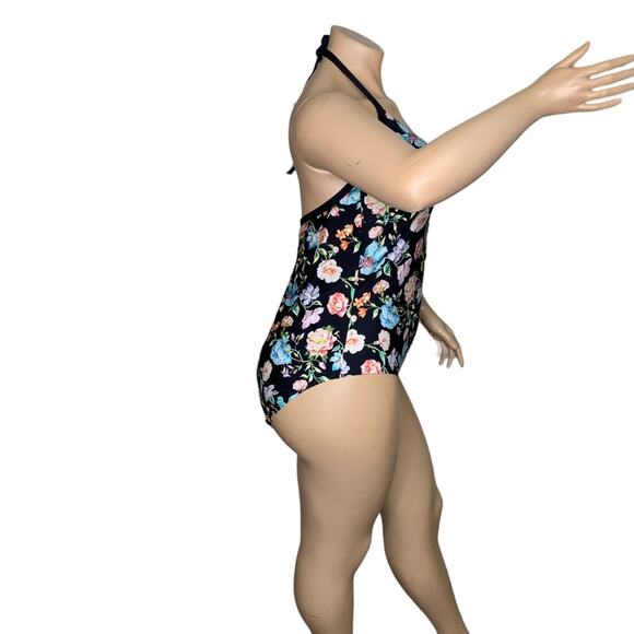 Kenneth Cole Reaction Swimsuit Floral Multicolored Print Padded Size 3X - Picture 9 of 16